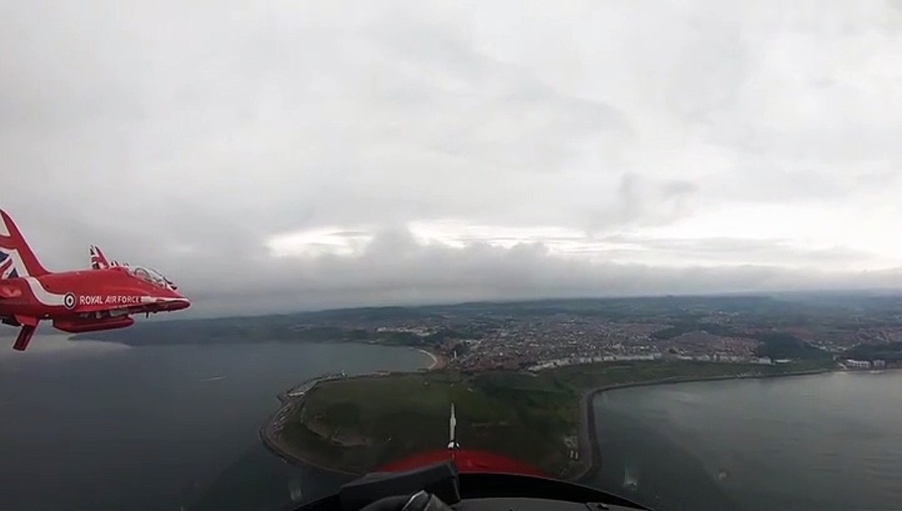 Red Arrows Scarborough Flypast