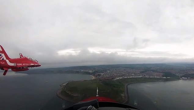 Red Arrows Scarborough Flypast