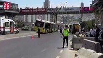 Beylikdüzü'nde İETT otobüsü kaza yaptı