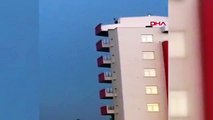 12 katlı binanın çatısından atlayan gencin intiharı kamerada