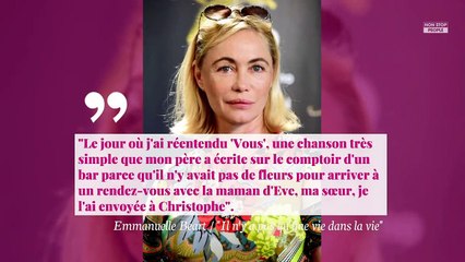 Christophe : Emmanuelle Béart dévoile son dernier projet avant sa mort