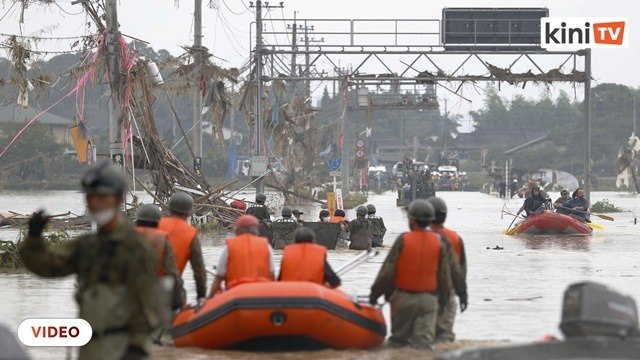 40 dikhuatiri mati selepas hujan lebat melanda barat daya Jepun