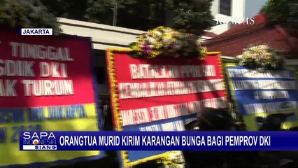 Tải video: Kecewa Soal PPDB, Orang Tua Murid Kirim Karangan Bunga untuk Pemprov DKI Jakarta