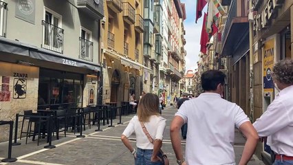 Así ha sido la celebración del no Chupinazo en la calle Estafeta