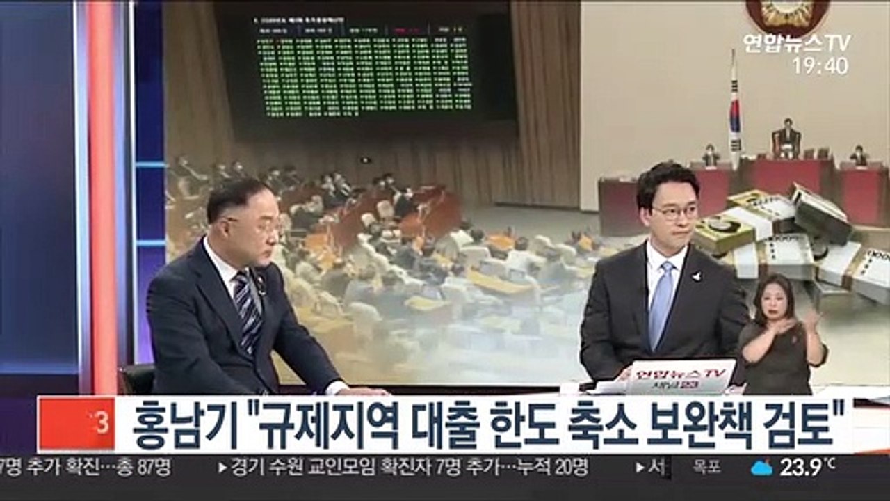 홍남기 "규제지역 대출 한도 축소 보완책 검토"