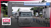 Hyundai first to export hydrogen-powered trucks with shipment to Switzerland