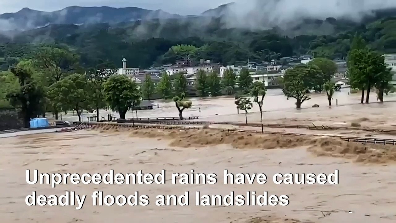 River banks burst Hitoyoshi in deadly Japan floods