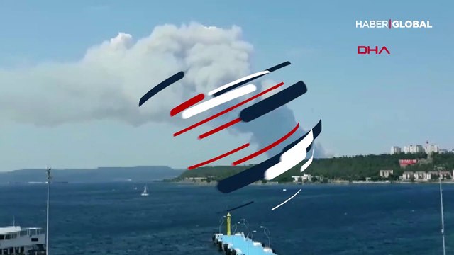 Çanakkale'de orman yangını! Dumanlar Çanakkale Boğazı'nı kapladı