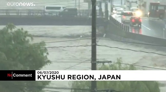 Dozens killed by floods in southern Japan