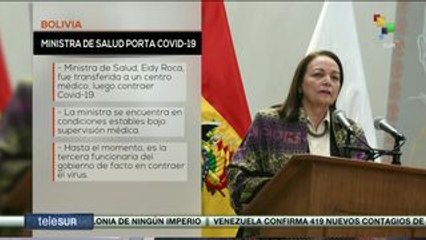 Bolivia: ministra de Salud es llevada a hospital por contraer Covid-19