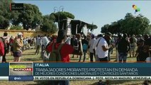 Trabajadores italianos demandan mejores condiciones laborales