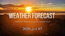 Pak Weather Forecast 07-09 July 2020.