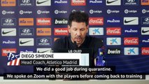 Lockdown fitness plans and rotation boost Atletico form - Simeone