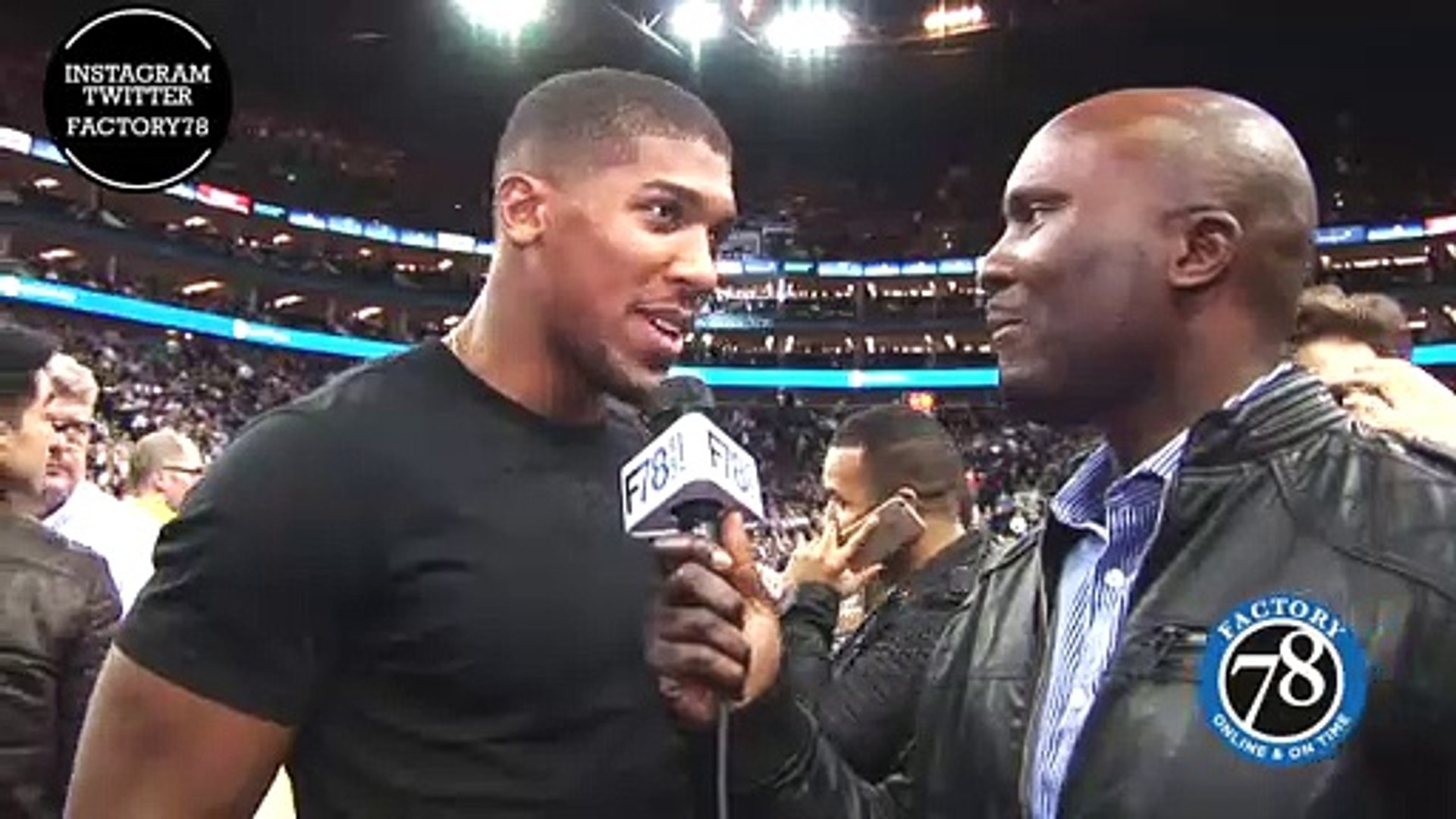 ⁣Factory78: Caught up with Anthony Joshua at Nick Game NBA Allstar  London  interview
