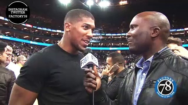 Factory78: Caught up with Anthony Joshua at Nick Game NBA Allstar London interview