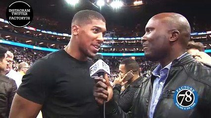 Factory78: Caught up with Anthony Joshua at Nick Game NBA Allstar  London  interview