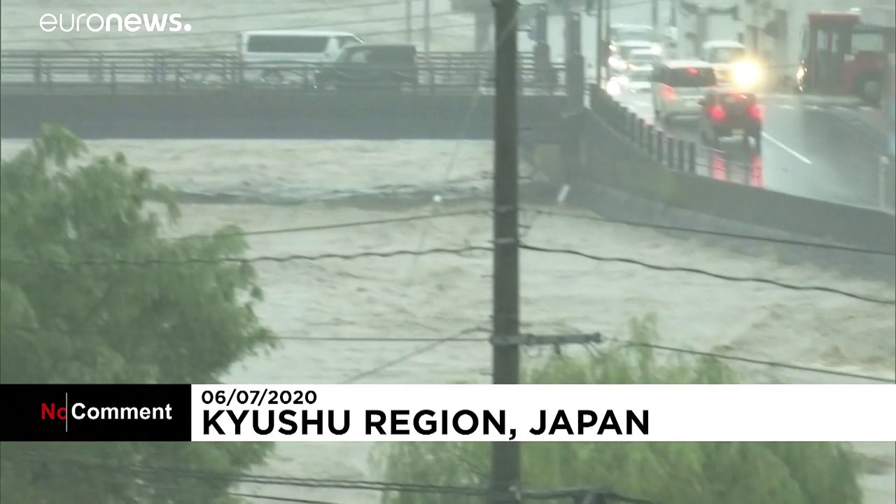 Dozens killed by floods in southern Japan