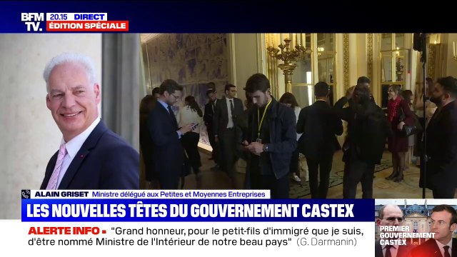 Alain Griset, nouveau ministre délégué aux PME, se dit conscient des responsabilités confiées par le Président