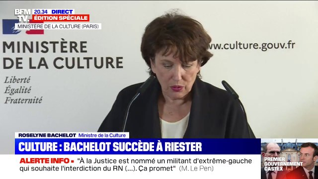 Roselyne Bachelot (nouvelle ministre de la Culture): L’urgence absolue sera d’aider à la remise en route des lieux de culture