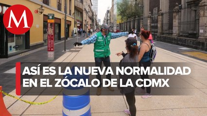 Instalan filtros sanitarios en Zócalo de CdMx ante covid-19