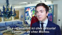 La collection bleue de Michou exposée avant une vente aux enchères