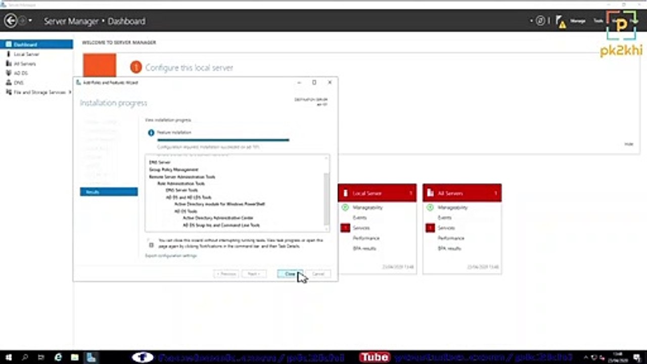 Windows Server 2019 create the First Domain Controller in AD Only
