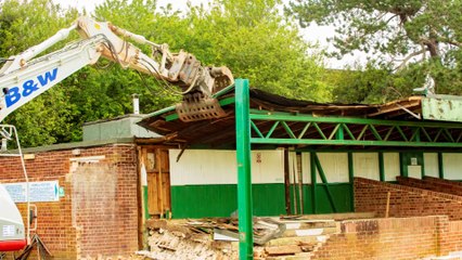 Demolition day - Bognor stands bulldozed