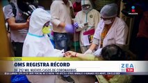 Registro de OMS de 212 mil nuevos casos de Covid-19