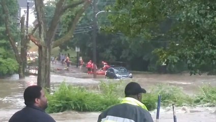 Download Video: Downpours cause flash floods and rescues