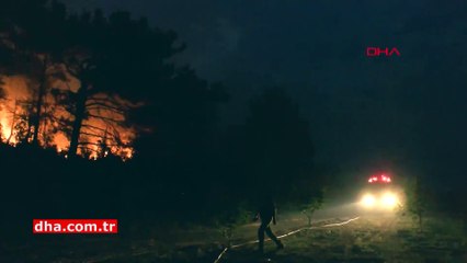 Çanakkale'de yangının boyutu gün ağarınca ortaya çıktı