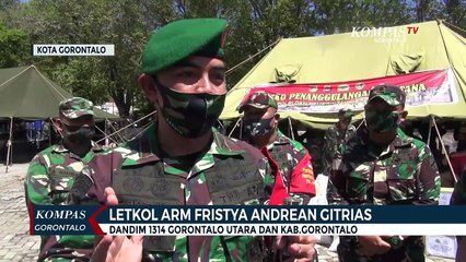 Kodim 1314 Gorut Salurkan Bantuan Kepada Warga Terdampak Banjir