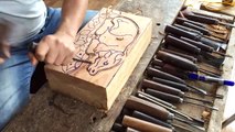 Making of BUFFALO from WOOD | Wood Carving | Wood Sculpture | Wood Art