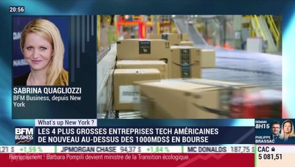 What's up New York: Les quatre plus grosses entreprises tech américaines de nouveau au-dessus des 1 000 MDS $ en Bourse - 06/07
