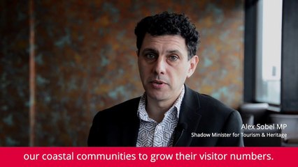 Shadow tourism minister Alex Sobel visits Morecambe