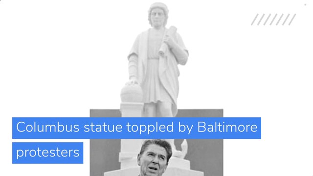 Columbus statue toppled by Baltimore protesters, and other top stories from July 07, 2020.