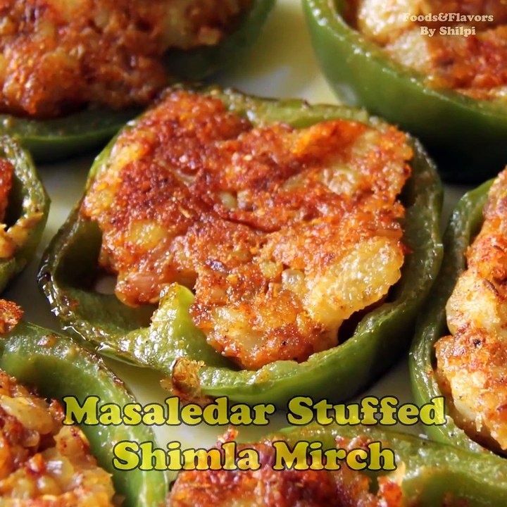 Masaledar stuff Simla Mirch recipe