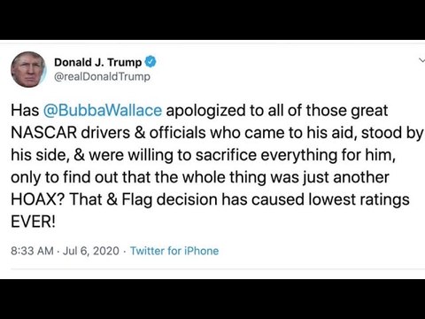 Trump calls on NASCAR's Wallace to apologize for so-called 'hoax'
