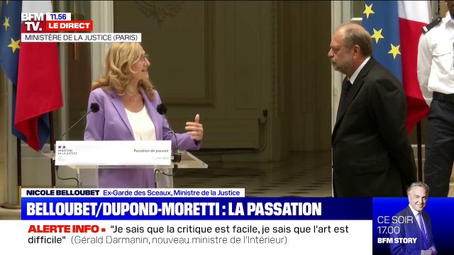 Nicole Belloubet: Éric Dupond-Moretti, vous êtes une figure, vous allez désormais incarner la justice