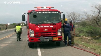 Tragedia en Colombia al inflamarse un camión cisterna