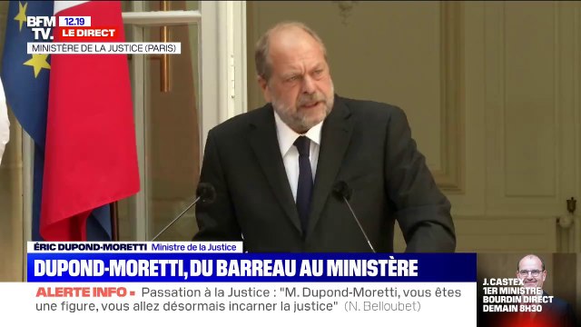 Eric Dupont-Moretti: Je serai le garde des sceaux du dialogue