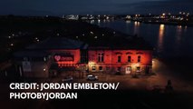 Customs House lights up red for entertainment industry