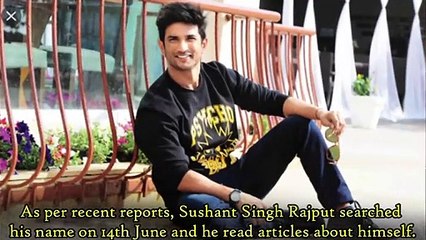 Last Google Search of Sushant Singh Rajput in His Mobile Phone