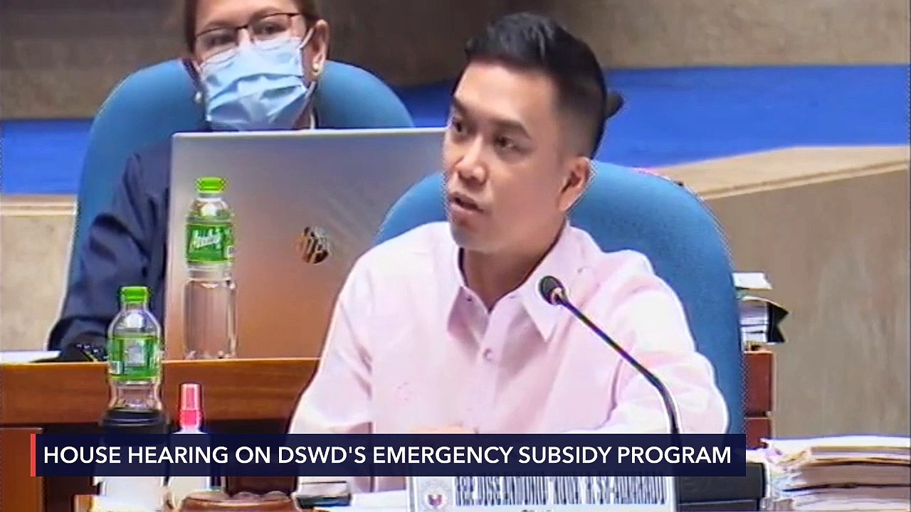 House hearing on DSWD's emergency subsidy program