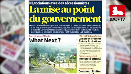 REVUE DE PRESSE CAMEROUNAISE DU 07 JUILLET 2020