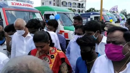 YCP MLA Roja With New Ambulance Driving Visuals @ Nagari AP 104,108 Chitthor District | E3 Talkies