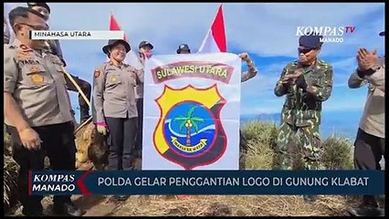Soft Launching Logo Dan Pataka Polda Sulut Di Puncak Gunung Klabat