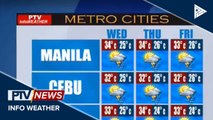 PTV INFO WEATHER: Easterlies, nakaapekto sa silangang bahagi ng Visayas at Mindanao