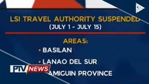 Pag-uwi ng LSIs sa Basilan, Lanao del Sur at Camiguin Province, suspendido
