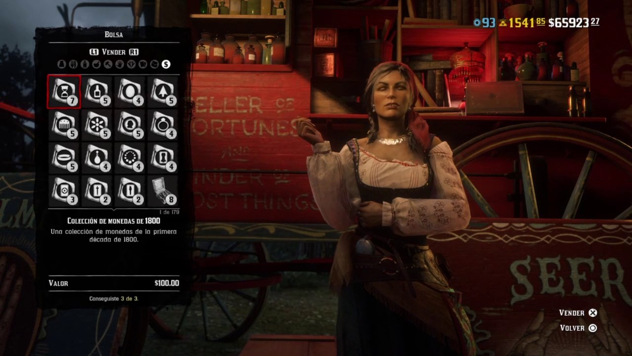 Red Dead Redemption 2 Online Localización de Objetos Colección de Monedas de 1800