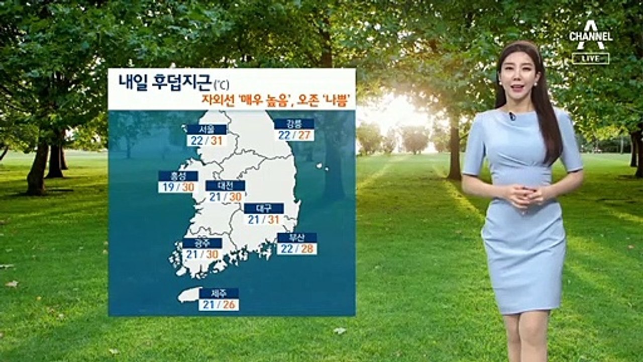 [날씨]내일 한낮 서울·대구 31도…내륙 곳곳 소나기